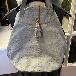 Z Spoke ostrich leather bag